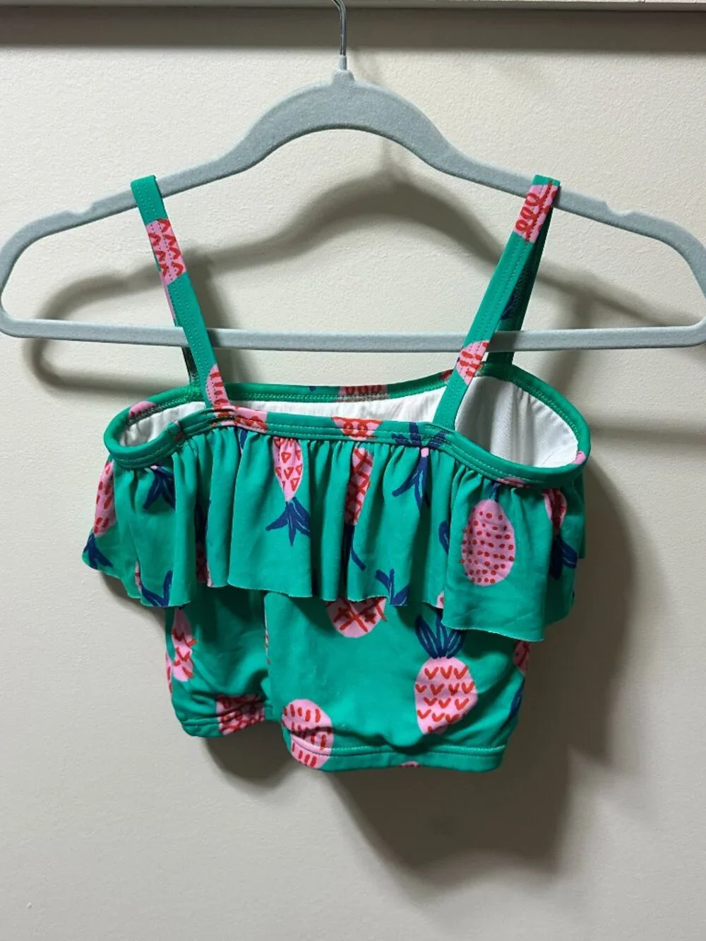 Hanna Andersson Swim Top Kids‎ size 4 Sweet Pineapple print